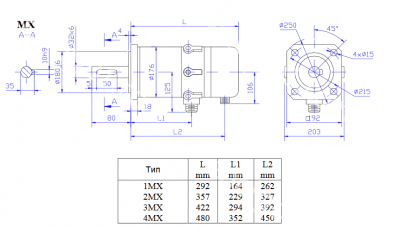Электродвигатель постоянного тока 2MX - 2 190В, 16.1А